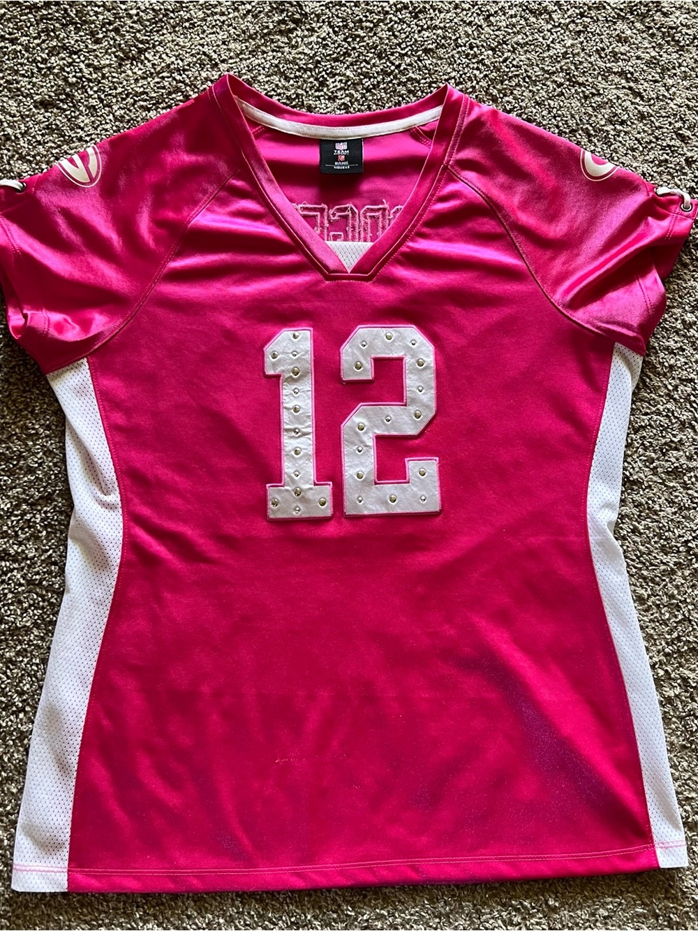NFL Pink Rhinestone Green Bay Packers Jersey - Rodgers 12